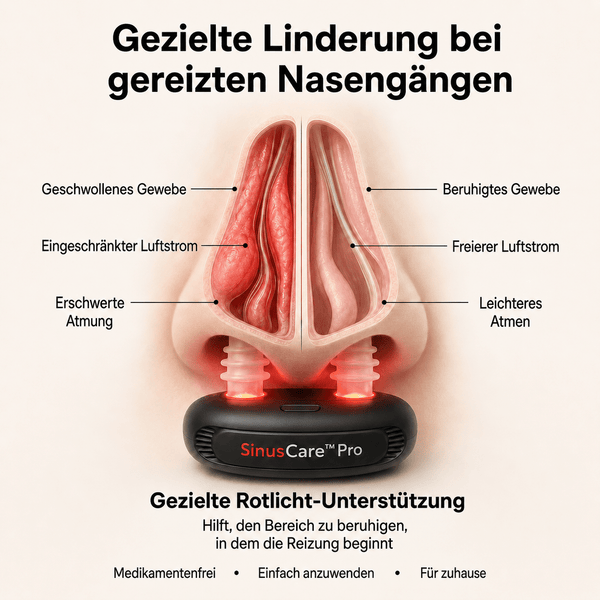 SinusCare™ Pro | Rotlicht - Nasentherapie gegen Rhinitis & Allergien - Zenobuy