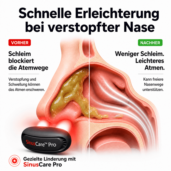 SinusCare™ Pro | Rotlicht - Nasentherapie gegen Rhinitis & Allergien - Zenobuy