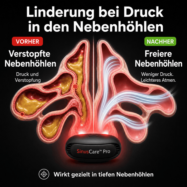 SinusCare™ Pro | Rotlicht - Nasentherapie gegen Rhinitis & Allergien - Zenobuy