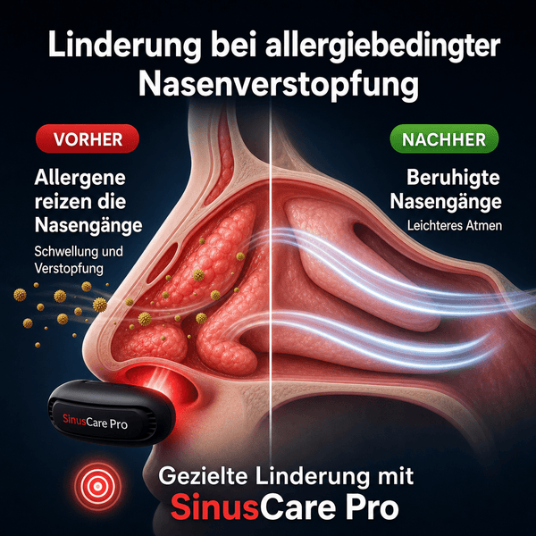 SinusCare™ Pro | Rotlicht - Nasentherapie gegen Rhinitis & Allergien - Zenobuy