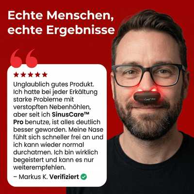 SinusCare™ Pro | Rotlicht - Nasentherapie gegen Rhinitis & Allergien - Zenobuy™ DE